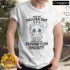 Alt Text: Funny 'You're Pulling Out But I Have Separation Anxiety' cute t-shirt design for pet lovers and humor enthusiasts.