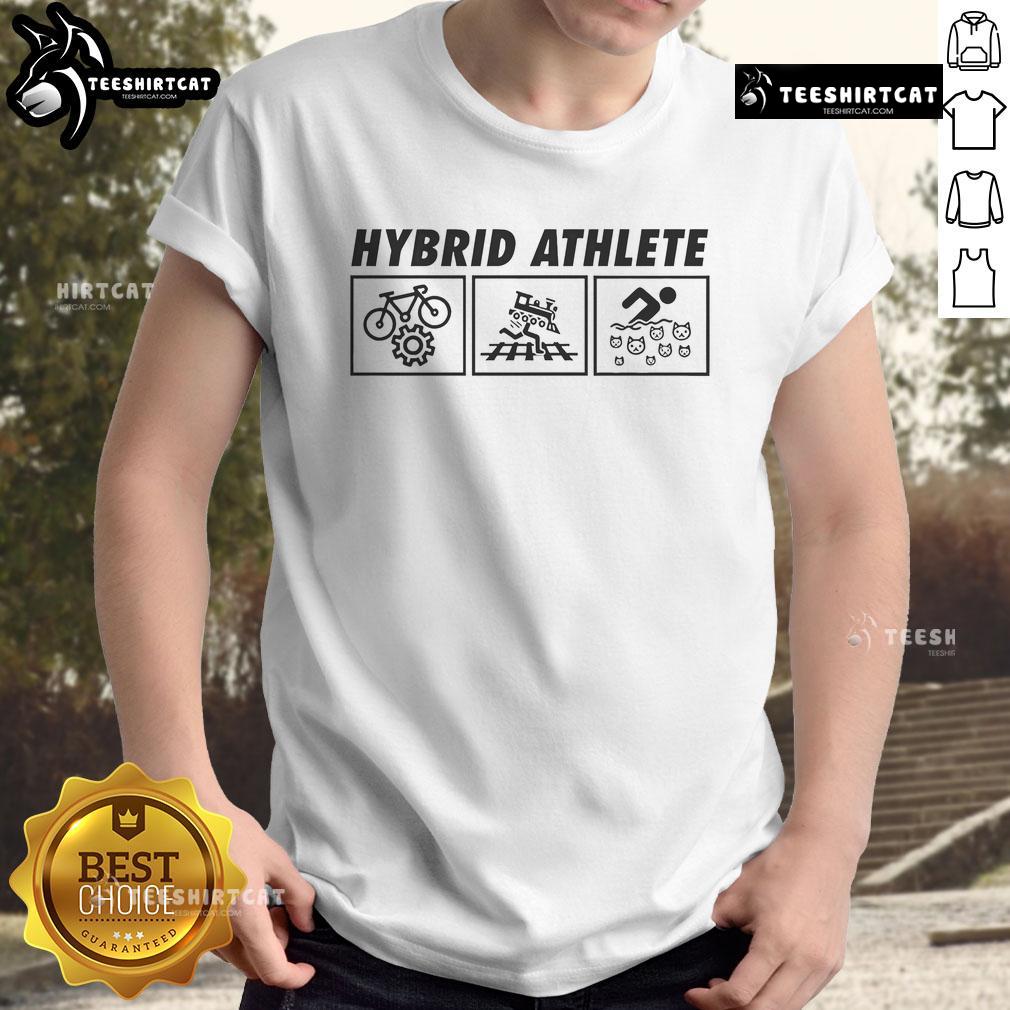 Good Dom Mazzetti Hybrid Athlete T-Shirt in vibrant colors, perfect for fitness enthusiasts and casual wear.