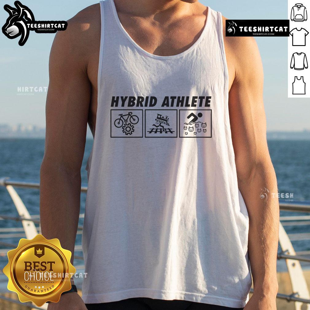 Alt Text: Good Dom Mazzetti Hybrid Athlete Tank Top displayed on a mannequin, showcasing its comfortable fit and stylish design.