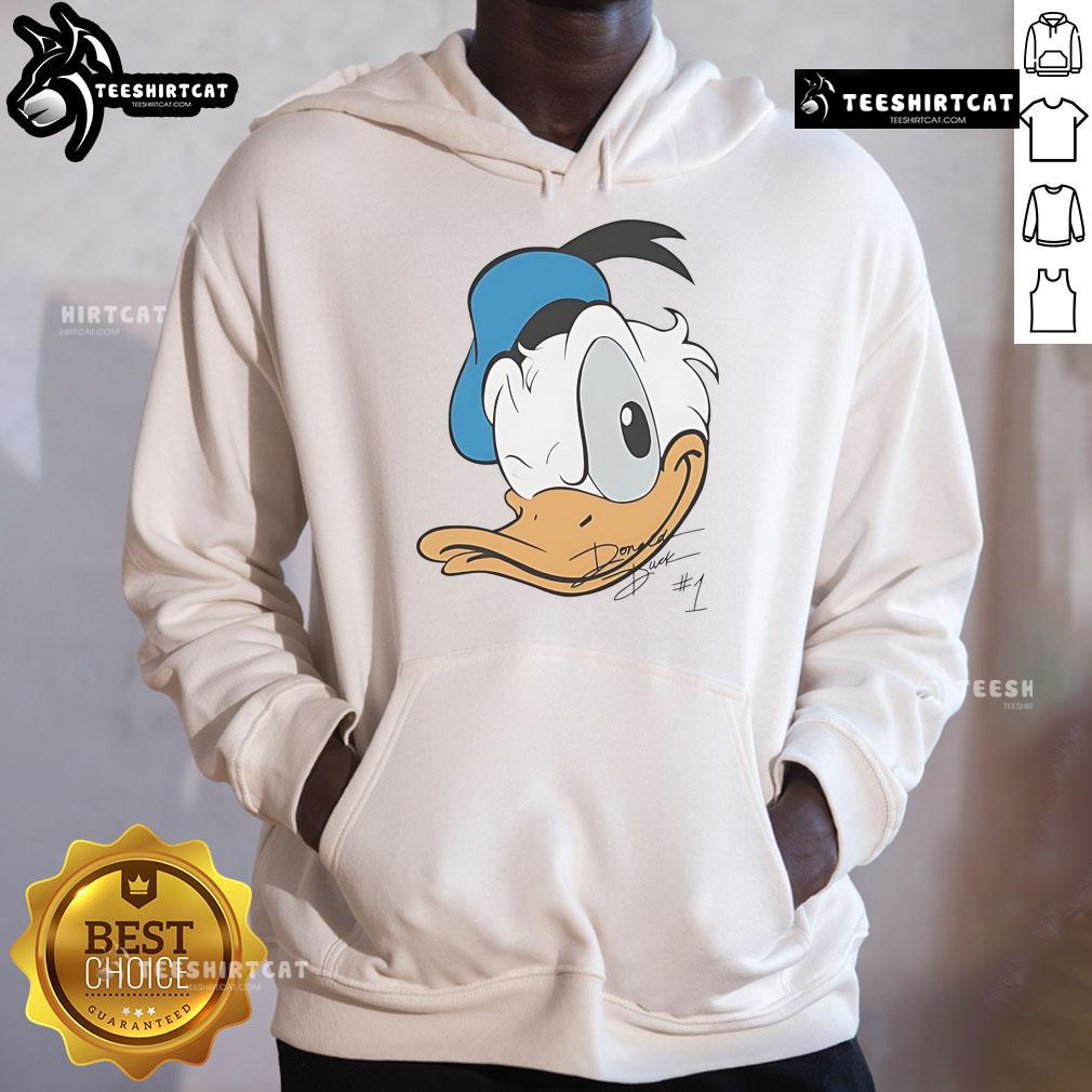Alt Text: Good Donald Duck Disney big face hoodie featuring a vibrant design, perfect for fans of classic Disney apparel.