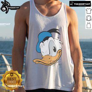 Good Donald Duck Disney big face tank top featuring a vibrant graphic of Donald Duck on a stylish shirt.