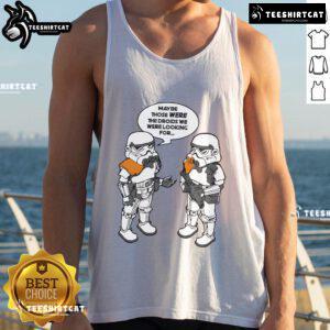 Good Maybe Those Were The Droids We Were Looking For tank top featuring a playful Star Wars-inspired design.