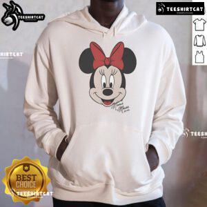 Good Minnie Mouse Disney big face hoodie featuring vibrant colors and a playful design, perfect for Disney fans.