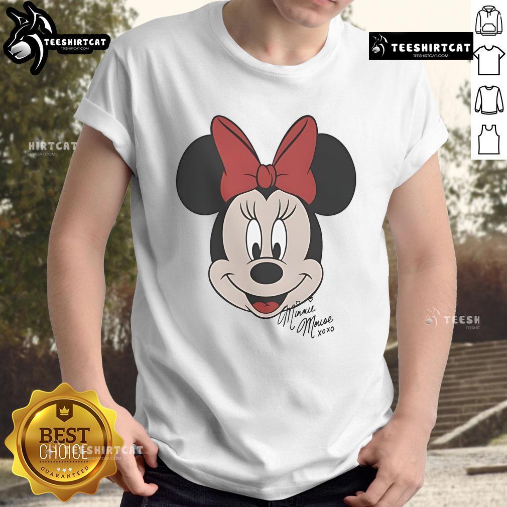 Alt Text: Good Minnie Mouse Disney Big Face T-Shirt featuring a vibrant Minnie design perfect for Disney fans.