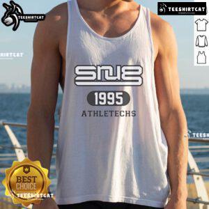 Good Snug Athletichs 1995 tank top in vibrant colors, showcasing a retro athletic style for activewear enthusiasts.
