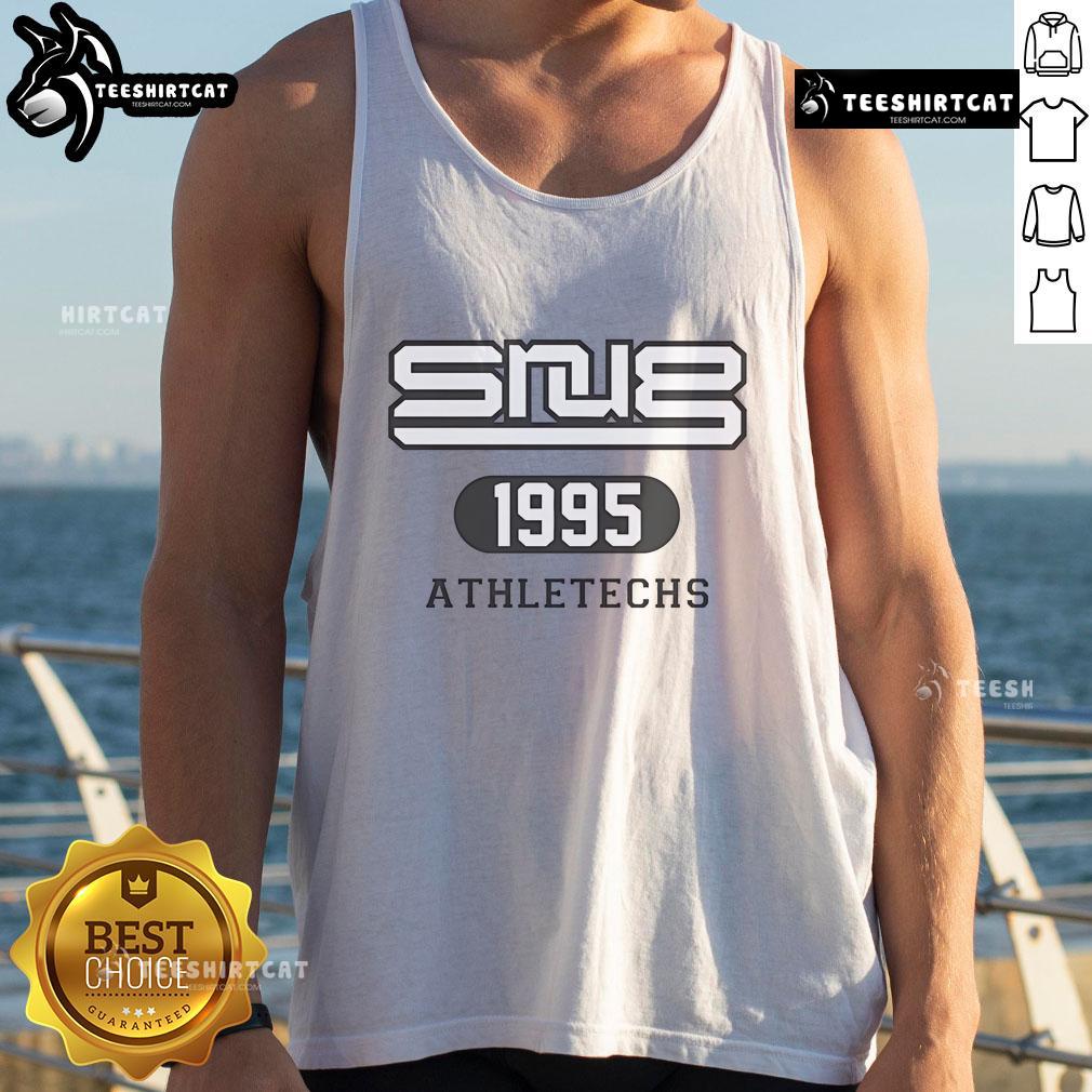 Good Snug Athletichs 1995 tank top in vibrant colors, showcasing a retro athletic style for activewear enthusiasts.