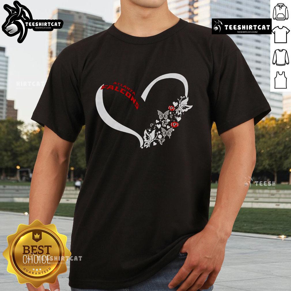 Nice Butterflies In My Stomach Atlanta Falcons NFL T-Shirt featuring vibrant design and team colors, perfect for fans.