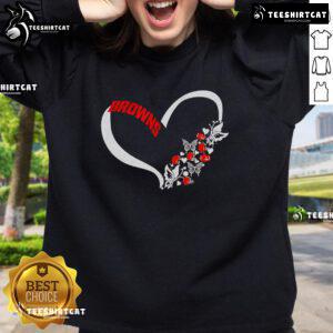 Cozy Cleveland Browns NFL sweatshirt featuring 'Nice Butterflies In My Stomach' design, perfect for fans and game day wear.