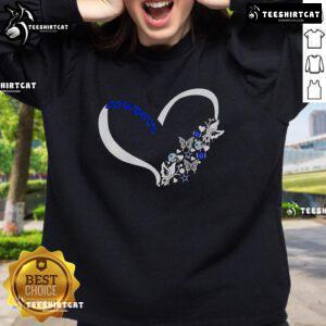 Cozy Dallas Cowboys NFL sweatshirt featuring 'Nice Butterflies In My Stomach' design, perfect for fans and casual wear.