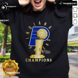 Nice Indiana Pacers Finals 2025 Champions Limited Sweatshirt showcasing team colors and logo, perfect for fans.
