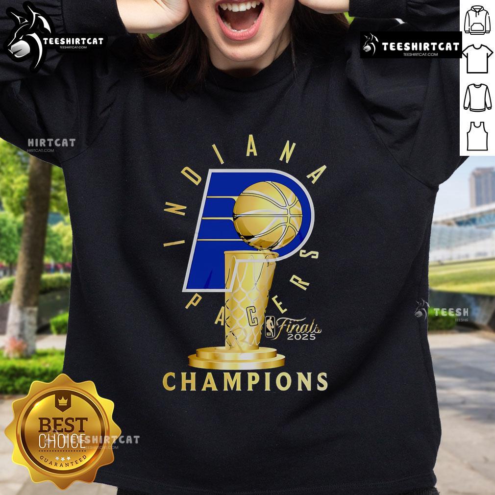 Nice Indiana Pacers Finals 2025 Champions Limited Sweatshirt showcasing team colors and logo, perfect for fans.