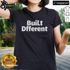 Alt Text: Florida ladies tee featuring 'Built Different' design, perfect for showcasing a Sunshine State of Mind.