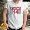 Official Cnews 14 T-Shirt featuring a bold design and vibrant colors, perfect for fans of Cnews merchandise.