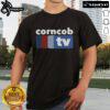 Official Corncob TV T-Shirt featuring a vibrant design and logo, perfect for fans of the show and casual wear.