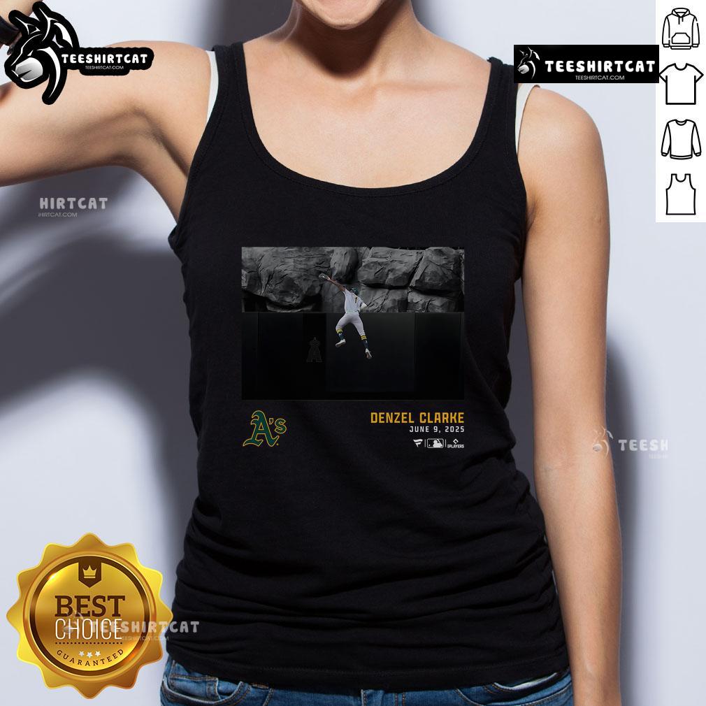 Alt Text: Official Denzel Clarke athletics graphic player tank top featuring a bold design, perfect for sports enthusiasts.