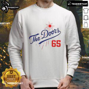 Official LA Dodgers Summer Baseball sweatshirt in blue, featuring logo and comfortable fit for fans and casual wear.