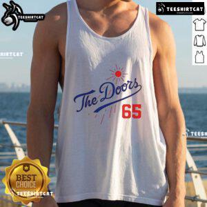 Official LA Dodgers summer baseball tank top featuring vibrant team colors and logo, perfect for game day wear.