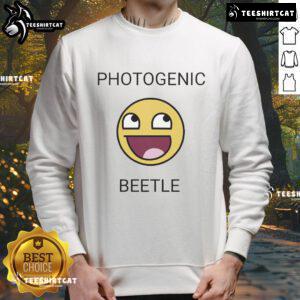 Official Face Smiley Meme Photogenic Beetle Sweatshirt featuring a vibrant smiley design on a cozy sweatshirt.
