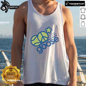 Official Goose Racket NYC June 23, 2025 tank top featuring vibrant design and logo for summer fashion.