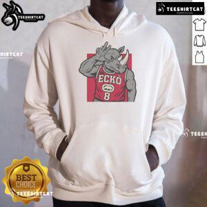 Alt Text: Official JDUB Rhino Ecko Hoodie in black, featuring a stylish logo and comfortable fit, perfect for casual wear.