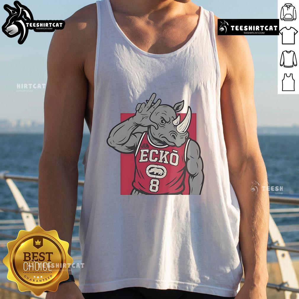 Alt Text: Official JDUB Rhino Ecko Tank Top featuring bold graphics and a stylish design, perfect for casual wear.