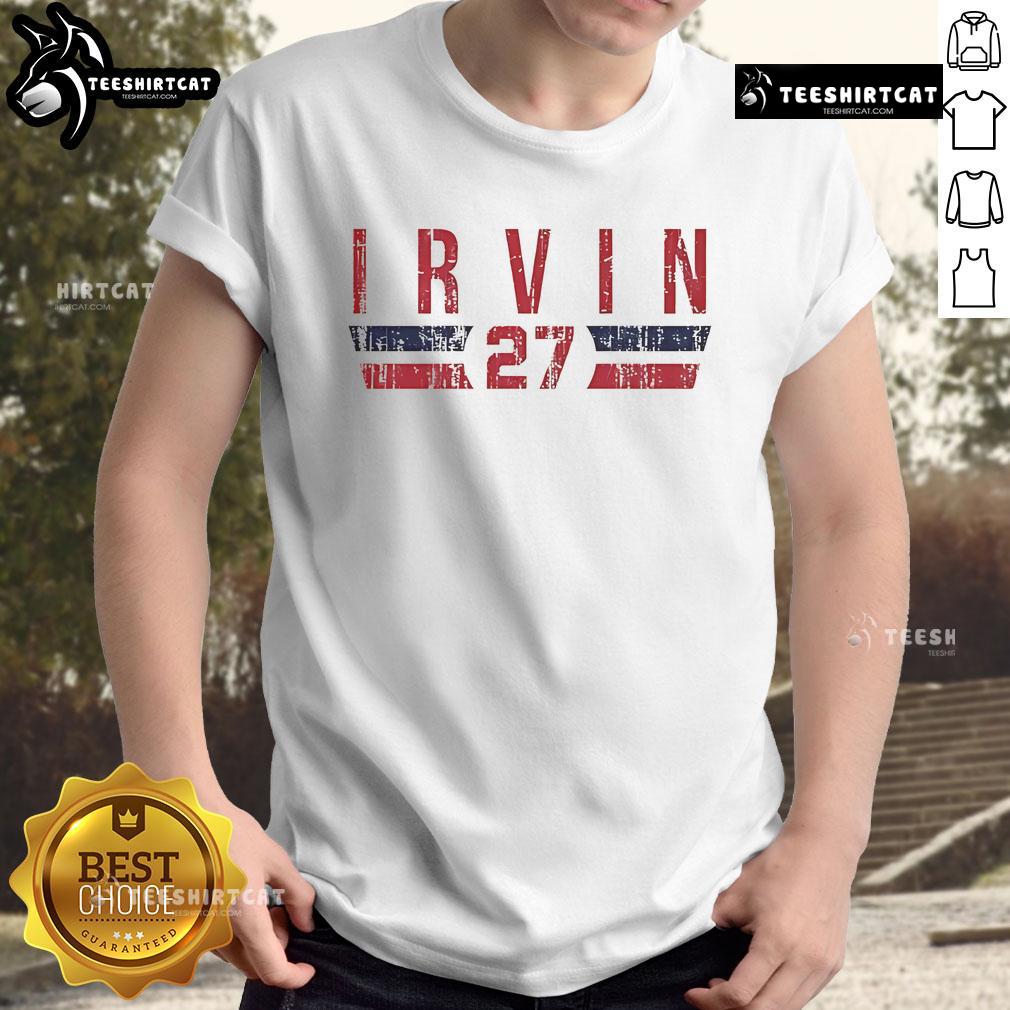 Official Jake Irvin 27 Washington Vintage T-Shirt featuring classic design and soft fabric for comfort and style.