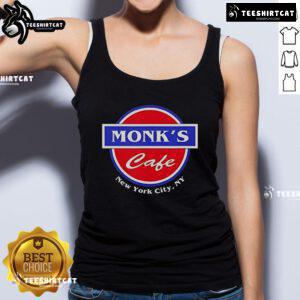 Official Monks Cafe New York City NY tank top featuring unique design and vibrant colors, perfect for fans and casual wear.