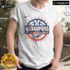 Official Oklahoma City Thunder Men's Basketball 2025 NBA Champions T-Shirt showcasing team logo and championship design.