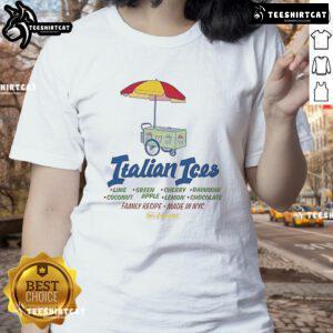 Official Only NY X Deli and Grocery Italian Ices ladies tee featuring vibrant graphics and a stylish design.