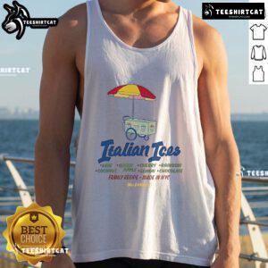 Alt Text: Official Only NY X Deli and Grocery Italian Ices tank top featuring vibrant colors and stylish design.