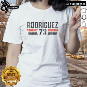 Official Randy Rodriguez 73 San Francisco Vintage Ladies Tee in stylish design, perfect for casual outings and sports fans.