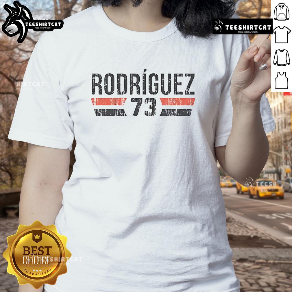 Official Randy Rodriguez 73 San Francisco Vintage Ladies Tee in stylish design, perfect for casual outings and sports fans.