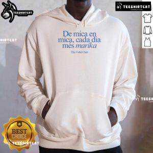Rosala in De Mica En Mica Cada Da hoodie from Marika the Valid Club, showcasing her stylish look.