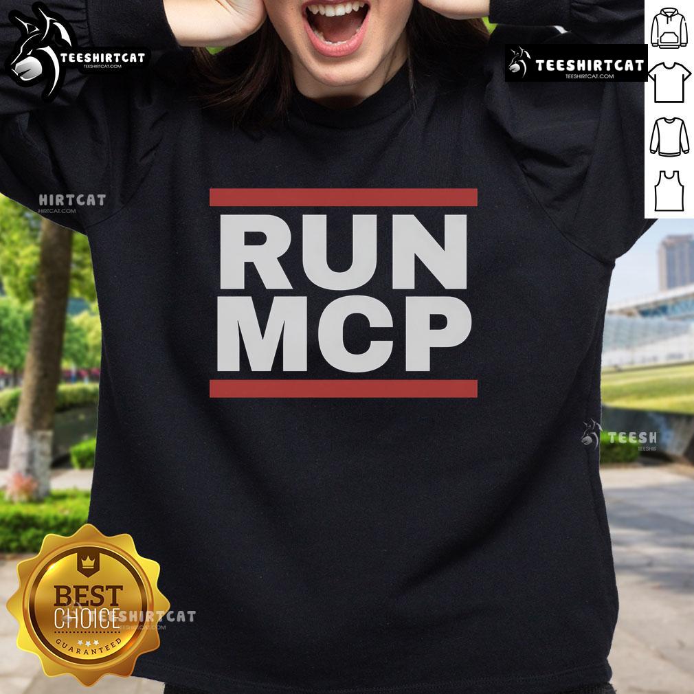 Official Run MCP Sweatshirt featuring a sleek design and vibrant colors, perfect for athletes and casual wear.