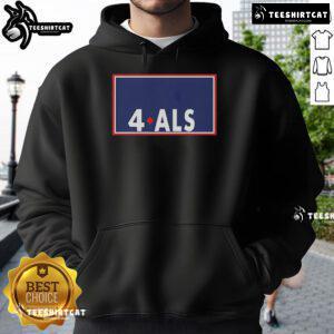 Official Sarah Nauser 4 ALS hoodie in navy, promoting awareness for ALS with a stylish and comfortable design.