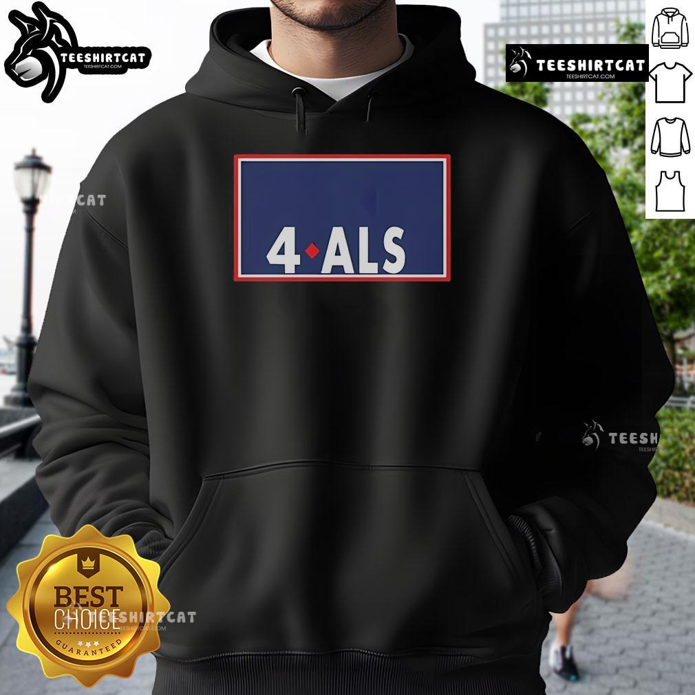 Official Sarah Nauser 4 ALS hoodie in navy, promoting awareness for ALS with a stylish and comfortable design.