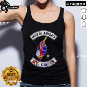 Official Sons of America St. Louis sports tank top featuring vibrant graphics and a comfortable fit for fans.