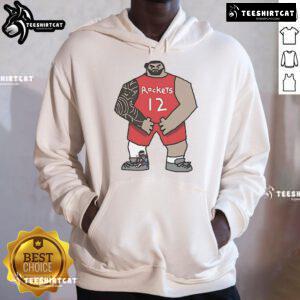 Official Steven Adams Screen Houston Rockets Hoodie featuring vibrant team colors and logo, perfect for fans and casual wear.