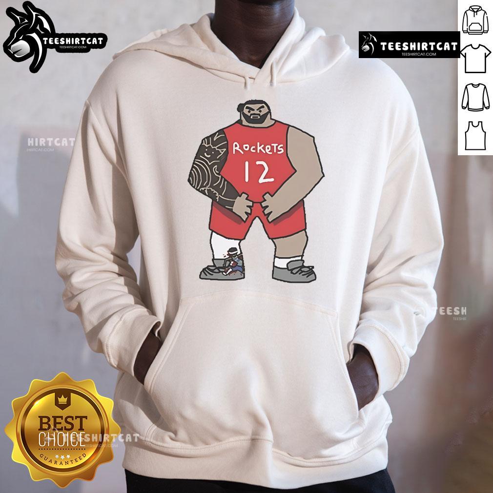 Official Steven Adams Screen Houston Rockets Hoodie featuring vibrant team colors and logo, perfect for fans and casual wear.