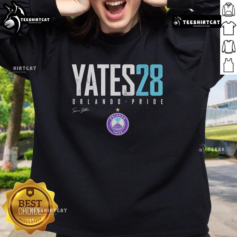 Official Summer Yates Orlando Pride Elite Sweatshirt featuring vibrant colors and a stylish design for summer events.