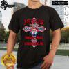 Alt Text: Texas Rangers Jesus First T-Shirt featuring 'Through Christ Who Strengthens Me' design for fans and believers.