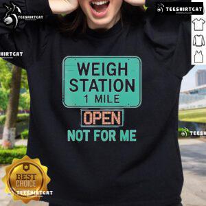Official USA Trucker Weigh Station sweatshirt for proud CDL drivers, showcasing trucking pride and style.