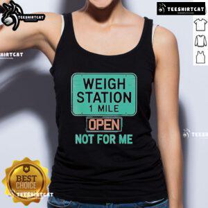 Official USA Trucker Weigh Station tank top, Proud to Haul CDL design, showcasing trucking pride and style.