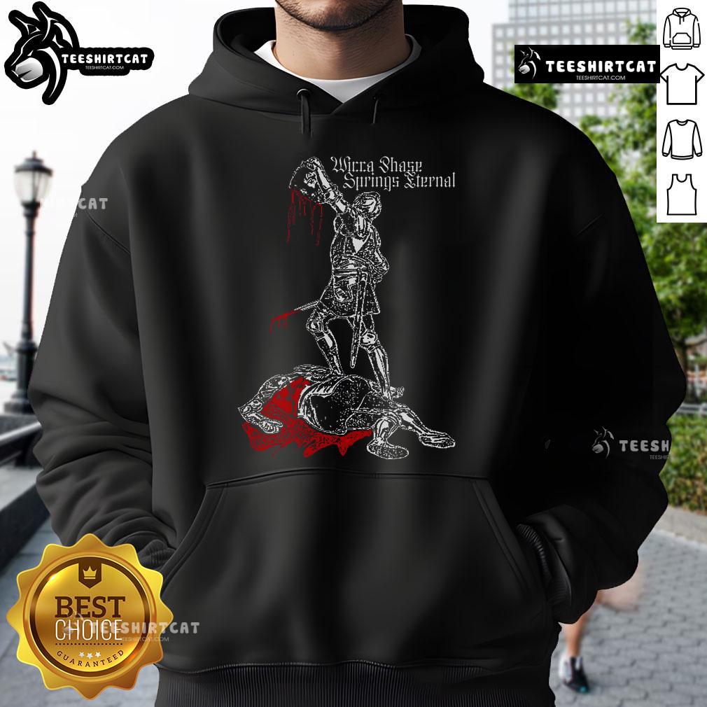Alt Text: Official Wicca Phase Springs Eternal Darkest Victory Hoodie featuring unique design and cozy fit for fans.