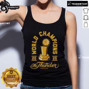 Official World Champions 2025 Thunder Tank Top featuring bold design and vibrant colors, perfect for fans and athletes.