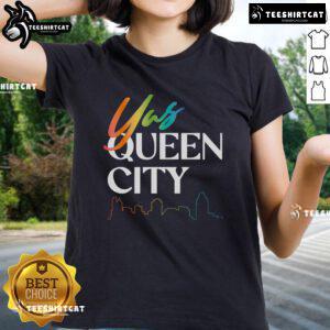 Official Yas Queen City Ladies Tee featuring a stylish design perfect for fans celebrating empowerment and community.