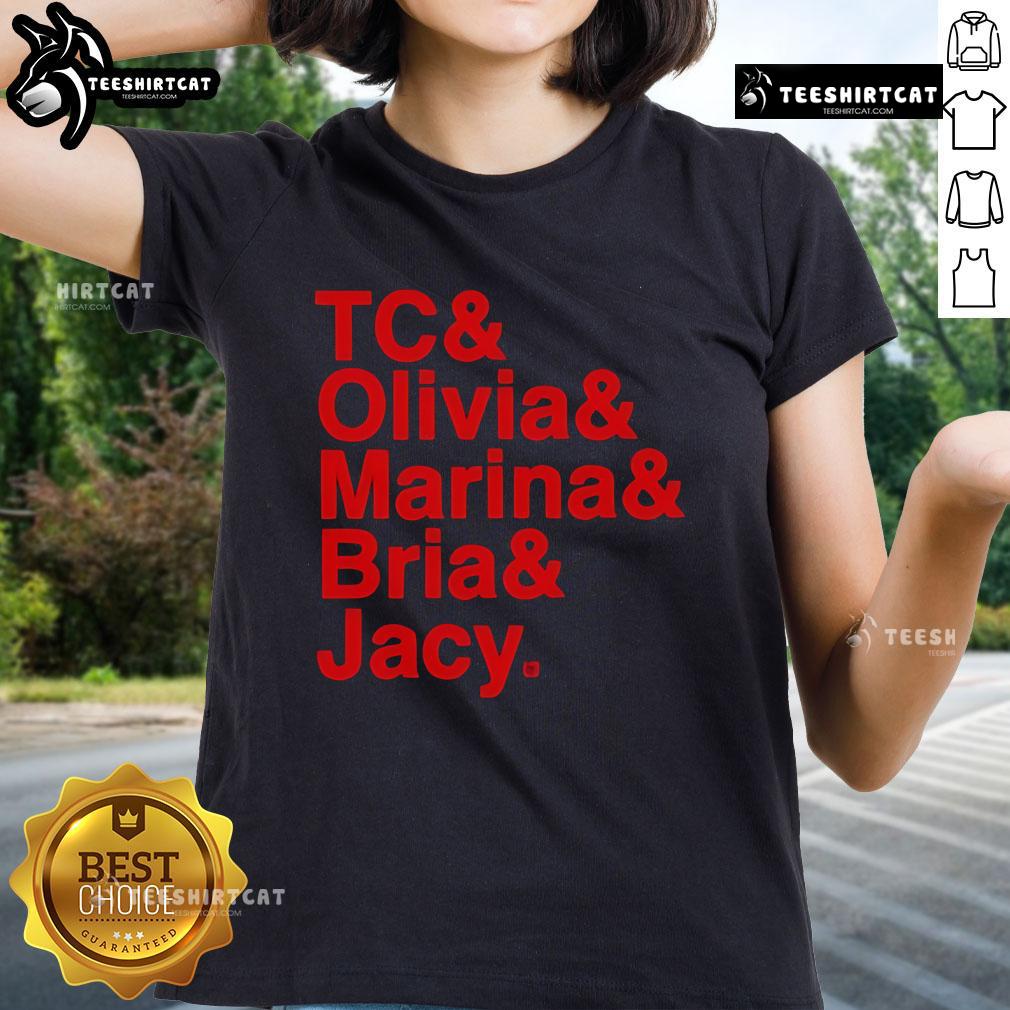 Alt Text: Original Connecticut WBB Ampersand Stars 2025 Ladies Tee featuring stylish design and comfortable fit.