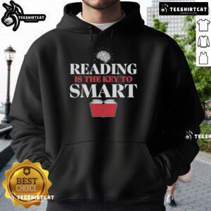Nate Bargatze hoodie featuring 'Reading is the Key to Smart' design, perfect for fans of comedy and literacy.