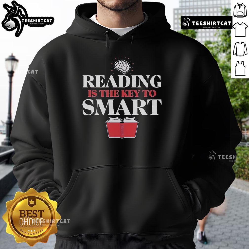 Nate Bargatze hoodie featuring 'Reading is the Key to Smart' design, perfect for fans of comedy and literacy.