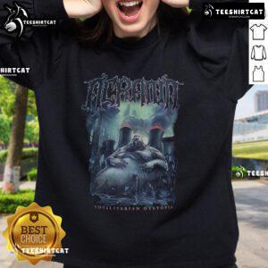 Premium Acrania Totalitarian Dystopia Sweatshirt featuring a bold graphic design, perfect for dystopian fashion enthusiasts.